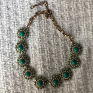 Green opal statement necklace